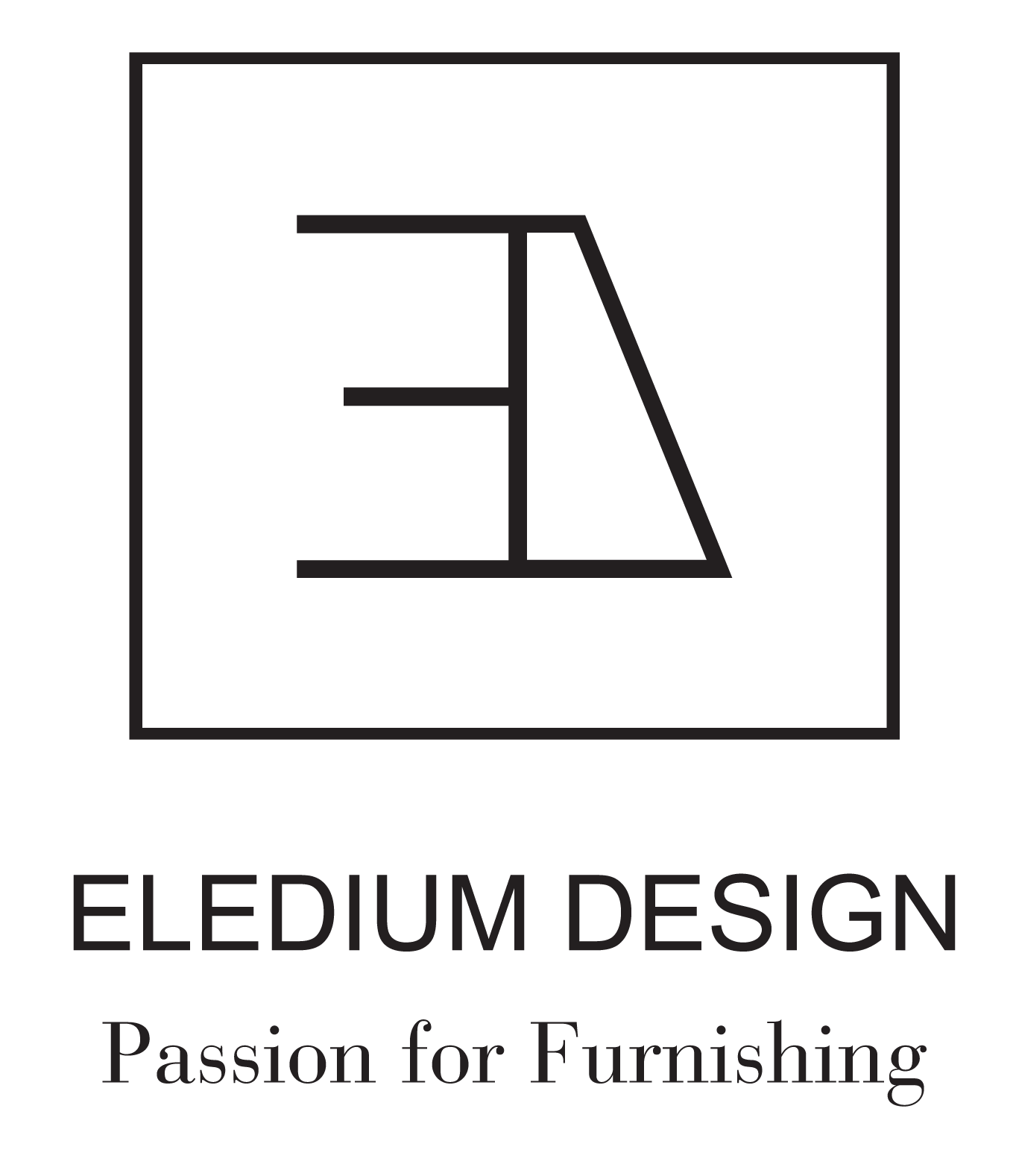 Eledium Design ED Logo Negro